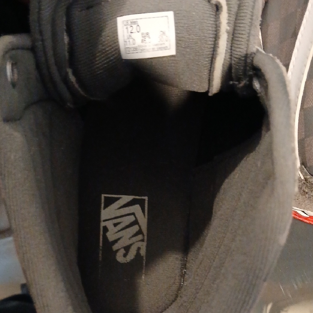 Vans Gray and White High-Top Sneakers - Picture 5 of 6